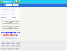 Tablet Screenshot of mycall.mobi